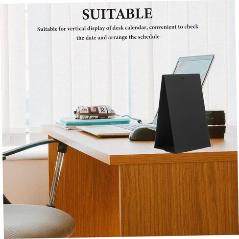 Desk Calendar Holder Stand Vertical Display Flip Calendar Rack for Office Sleek Design Paper Bracket for Photos Reminders Essential Desk Accessory for Efficient Scheduling in Saudi Arabia