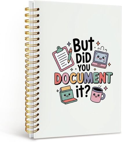 But Did You Document It Funny Notebook for Work,Funny Work Gifts for Coworkers Boss Colleagues,Office Humor Gifts for Coworkers,Funny Office Supplies Hardcover Spiral Notebook 5.5x8.3 Inch in Saudi Arabia