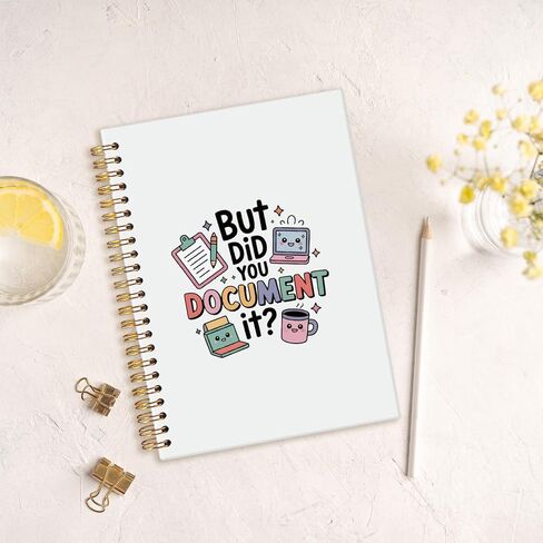 But Did You Document It Funny Notebook for Work,Funny Work Gifts for Coworkers Boss Colleagues,Office Humor Gifts for Coworkers,Funny Office Supplies Hardcover Spiral Notebook 5.5x8.3 Inch in Saudi Arabia