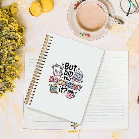 But Did You Document It Funny Notebook for Work,Funny Work Gifts for Coworkers Boss Colleagues,Office Humor Gifts for Coworkers,Funny Office Supplies Hardcover Spiral Notebook 5.5x8.3 Inch in Saudi Arabia