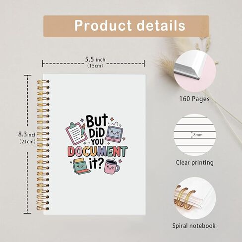 But Did You Document It Funny Notebook for Work,Funny Work Gifts for Coworkers Boss Colleagues,Office Humor Gifts for Coworkers,Funny Office Supplies Hardcover Spiral Notebook 5.5x8.3 Inch in Saudi Arabia