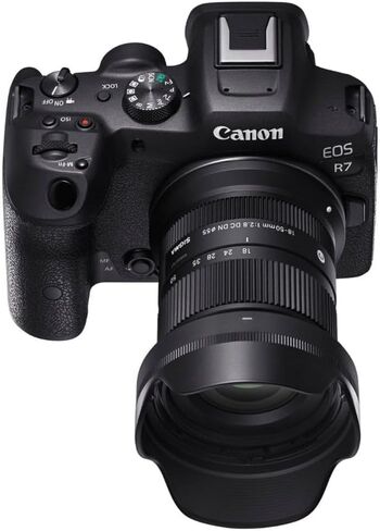 Sigma 18-50mm f/2.8 DC DN Contemporary Lens for Canon RF Mount with Pixel Advanced Accessory and Travel Bundle | 3-Year Extended Warranty | 18-50mm Canon Lens in Saudi Arabia