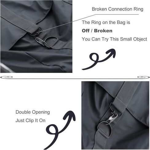 4PCS Anti-Theft Zipper Clips Secure Locking Double-Opening Connector Versatile Black Hooks for Luggage Backpacks Travel Bags, A in Saudi Arabia