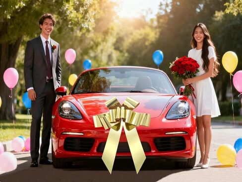 30 inch Giant Car Bow,Big Bow for Car,Huge Car Bow,Big Car Bow-Purple in Saudi Arabia