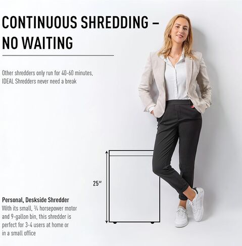 مثالي. 2465 آلة تمزيق الورق المكتبية ذات القطع المتقاطع، التشغيل المستمر، 9-11 ورقة، 9 جالون. سلة المهملات، دبابيس تمزيق/مشابك ورق/بطاقات الائتمان، محرك بقوة 3/4 حصان، مستوى الأمان P-5 in Kuwait