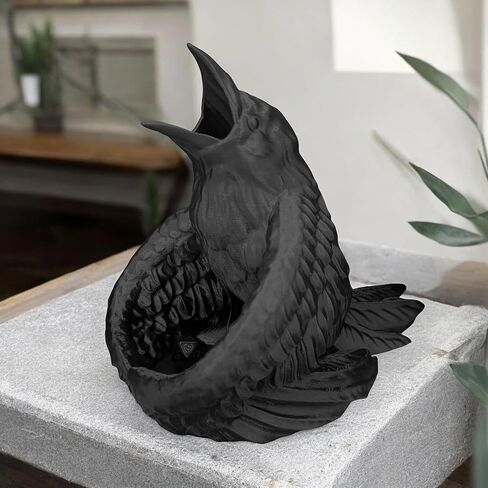 Enchanting Raven Dice Tower for RPG Enthusiasts, Perfect Dungeons and Dragons Accessory, Ideal DND, Crow, Bird, Gothic D&D Dice Rollers & Gifts, Warhammer, Fantasy Gaming, Tabletop (Black) in Saudi Arabia