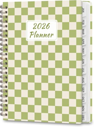 2026 Planner, Weekly and Monthly Calendar Academic Planning Book, Jan 2026 - Dec 2026, Agenda Calendar Planner for Office Supplies and Desk Accessories - A5 (6.3" x 8.5") in Kuwait