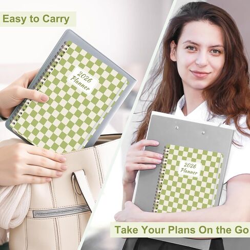 2026 Planner, Weekly and Monthly Calendar Academic Planning Book, Jan 2026 - Dec 2026, Agenda Calendar Planner for Office Supplies and Desk Accessories - A5 (6.3" x 8.5") in Kuwait