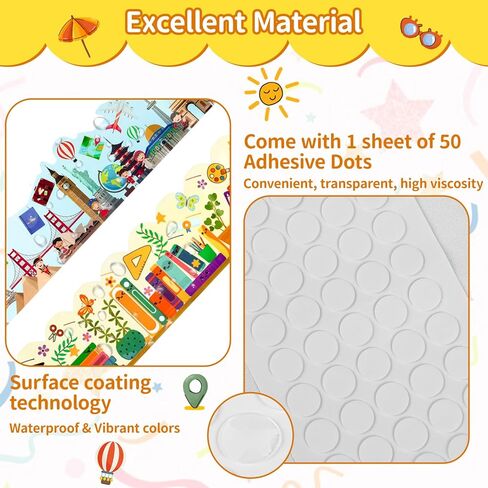 264ft Bulletin Board Border Roll Decorations,4 Rolls Colorful Pencils & Crayons & Bookshelf & World Traveler Coated Rolled Border Trim with Adhesive Dots for Classroom Nursery Room Office School in Saudi Arabia