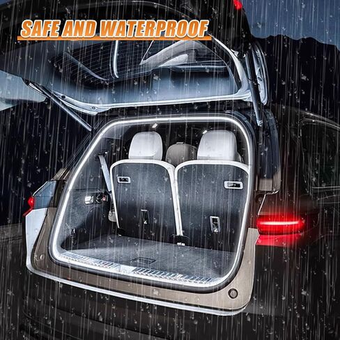 شريط إضاءة لصندوق السيارة من yoRise، مقاس 157.48 بوصة، ديكور شريط مصابيح LED داخلي مرن عالمي للسيارات، ألوان دافئة مقاومة للماء لملحقات الإضاءة المحيطة بصندوق السيارة لسيارات الدفع الرباعي (دافئ) in Kuwait