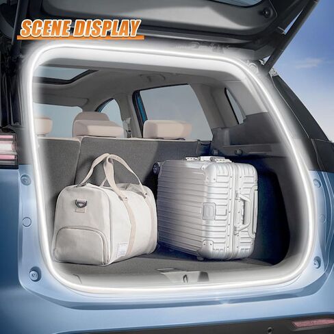 شريط إضاءة لصندوق السيارة من yoRise، مقاس 157.48 بوصة، ديكور شريط مصابيح LED داخلي مرن عالمي للسيارات، ألوان دافئة مقاومة للماء لملحقات الإضاءة المحيطة بصندوق السيارة لسيارات الدفع الرباعي (دافئ) in Kuwait