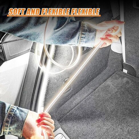 شريط إضاءة لصندوق السيارة من yoRise، مقاس 157.48 بوصة، ديكور شريط مصابيح LED داخلي مرن عالمي للسيارات، ألوان دافئة مقاومة للماء لملحقات الإضاءة المحيطة بصندوق السيارة لسيارات الدفع الرباعي (دافئ) in Kuwait