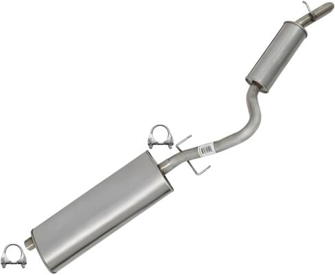 Muffler Resonator Exhaust System Kit Compatible for 2006 Chevrolet Uplander 3.5L | Northeastern Exhaust | Stainless Steel | Free Clamps Included | Automotive Replacement Part | Direct-Fit in Saudi Arabia