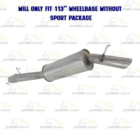 Muffler Resonator Exhaust System Kit Compatible for 2006 Chevrolet Uplander 3.5L | Northeastern Exhaust | Stainless Steel | Free Clamps Included | Automotive Replacement Part | Direct-Fit in Saudi Arabia