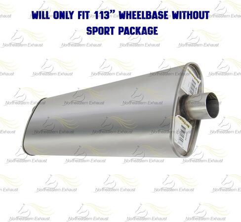 Muffler Resonator Exhaust System Kit Compatible for 2006 Chevrolet Uplander 3.5L | Northeastern Exhaust | Stainless Steel | Free Clamps Included | Automotive Replacement Part | Direct-Fit in Saudi Arabia