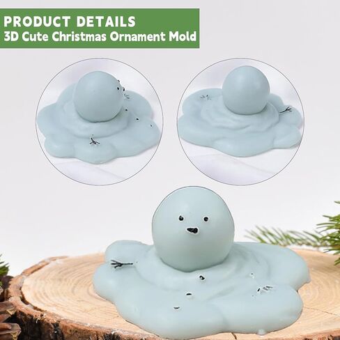 Silicone Candle molds and Christmas Candle molds Christmas, DIY Crafts, Christmas Party Decorations for Gift-Making, Handmade Adorable Melting Snowmen Aromatherapy, and Holiday décor in Saudi Arabia