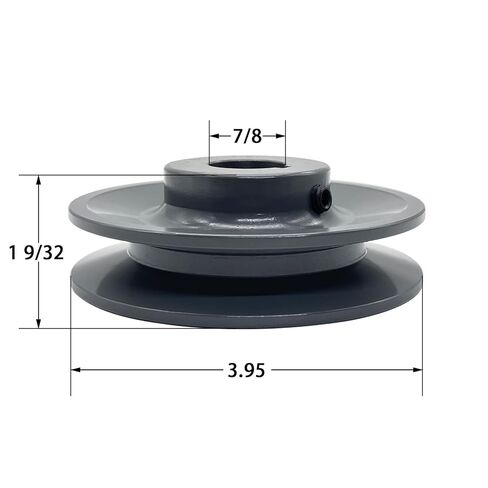 BK25-5/8 v Belt Pulley, 2.65'' inch OD, 5/8 Inch Bore,Cast Iron Material, BK Single Groove Mechanical v-Belt Pulleys for "4L" or "A" and "5L" or "B" Belts in Kuwait