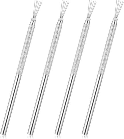 4 PCS Clay Scoring Tools, Stainless Steel Pottery Scoring Tool, Feather Wire Texture Tool for Pottery Sculpting Texturing Modeling Carving in Saudi Arabia