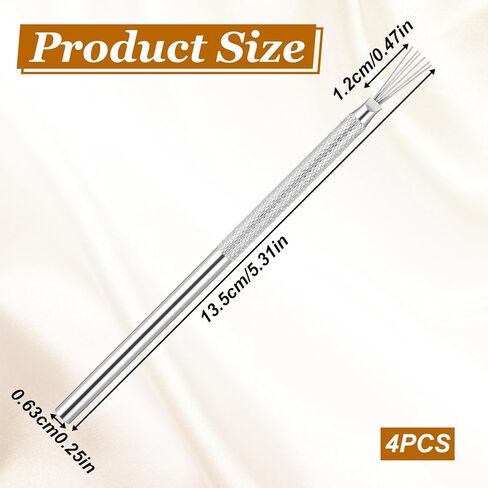 4 PCS Clay Scoring Tools, Stainless Steel Pottery Scoring Tool, Feather Wire Texture Tool for Pottery Sculpting Texturing Modeling Carving in Saudi Arabia