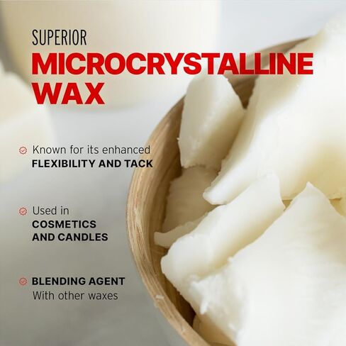 Blended Waxes, Inc. Microcrystalline Wax Block, Sculpting & Casting Wax, Ideal for Candle Making and Everyday Use, 1lb, Pack of 2 in Saudi Arabia