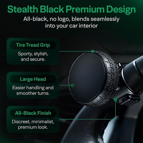 Steering Wheel Spinner Knob - Compatible With Any Steering Wheels - Smooth Brodie Suicide Knob for Car, Tractor, Mower, Boat - Maneuver with Ease On Any Vehicle in Saudi Arabia