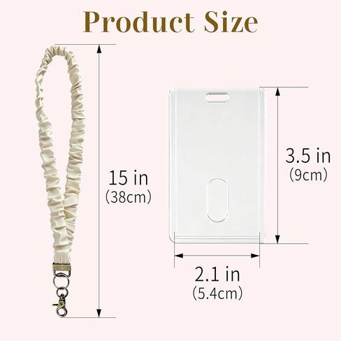 Scrunchie Lanyard with ID Badge Holder, Stretchy Lanyards for Teachers, Nurse & Office Staff, 15 Inches Neck ID Lanyard, 4-Pack Set in Saudi Arabia