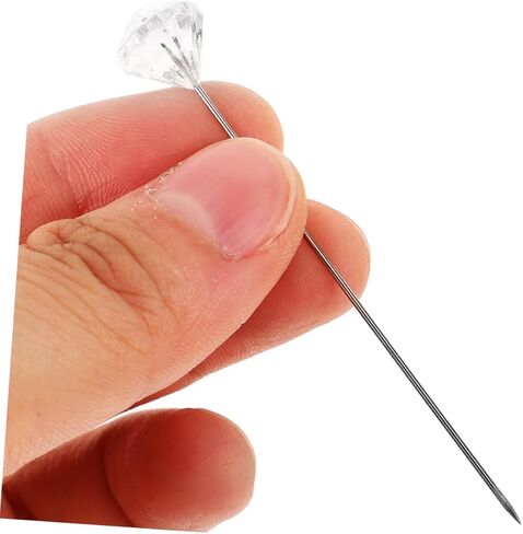 jojofuny 300pcs Rhinestones Head Pins - Hand Sewing Needles Quilting Pins Sewing Positioning Needles for Floral Arrangements Wedding Jewelry Decorations in Saudi Arabia