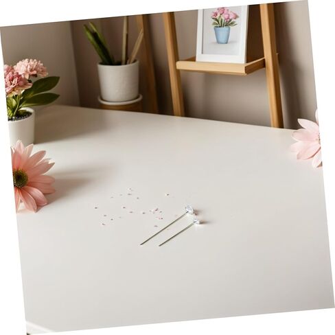 jojofuny 300pcs Rhinestones Head Pins - Hand Sewing Needles Quilting Pins Sewing Positioning Needles for Floral Arrangements Wedding Jewelry Decorations in Saudi Arabia