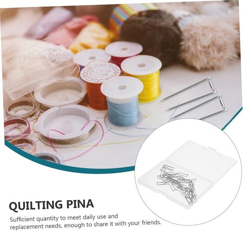 50pcs U Shape Sewing Pins Cloth Positioning Needles for Quilting and Sewing Supplies for Home Crafts and DIY Projects in Kuwait