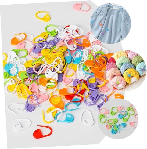 80Pcs Colorful Stitch Markers for Knitting Crocheting Durable Safety Pins for DIY Crafts Easy to Use Compact Design for Weaving and Projects in Saudi Arabia
