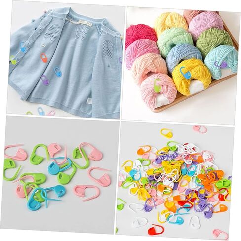 80Pcs Colorful Stitch Markers for Knitting Crocheting Durable Safety Pins for DIY Crafts Easy to Use Compact Design for Weaving and Projects in Saudi Arabia