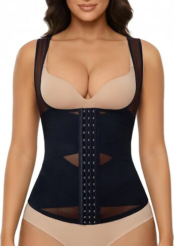 Nebility Waist Trainer for Women Corset Shapewear Tummy Control Body Shaper Vest Waist Cincher Shapewear in Kuwait