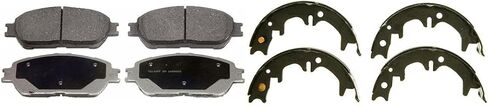 2x Front Rear Disc Brake Pads Parking Brake Shoe For ES300 2002 For ES300 2003 For ES330 2004 For ES330 2005 For ES330 2006 in Saudi Arabia