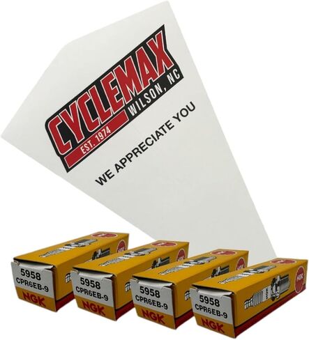 Four Pack for NGK Spark Plugs CPR6EB9-4PACK Contains Four Spark Plugs and a Funnel in Saudi Arabia