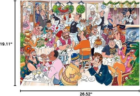Wasgij Mystery 26, Date Night! - 1000 Piece Jigsaw Puzzles for Adults - Fun Challenging & Brainteasing Adults Jigsaw Puzzle - Puzzle What Happens Next - 100% Recycled Cardboard - 1000pcs - Jumbo in Saudi Arabia