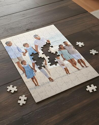 Custom Photo Puzzle - Personalized Jigsaw Puzzle with Your Own Image (120 Pieces) (8x11 inches) in Saudi Arabia