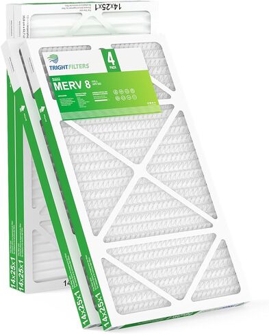 TRIGHTFILTERS 12x12x1 فلتر هواء 6 عبوات، متين MERV 8 مرشحات فرن HVAC AC منزلية مطوية، استبدال مرشح مكيف الهواء المدمج خفيف الوزن in Saudi Arabia