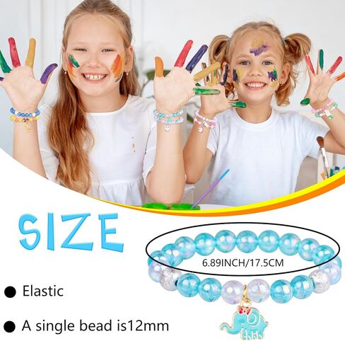 10 قطعة سوار الفتيات للمراهقين الحيوان مطرز أساور مجوهرات للبنات مجموعة للأشياء الجيدة حقيبة الحشو الحشو حفلة عيد ميلاد الحسنات in Kuwait