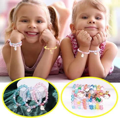 10 قطعة سوار الفتيات للمراهقين الحيوان مطرز أساور مجوهرات للبنات مجموعة للأشياء الجيدة حقيبة الحشو الحشو حفلة عيد ميلاد الحسنات in Kuwait