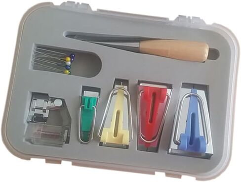 ARTIBETTER Sewing Machine Tool Kit Quilting Bias Tape Makers 4 Adjustable Bias Binder Foot in Saudi Arabia