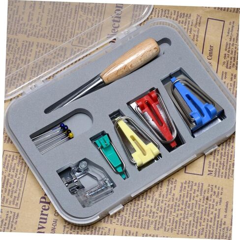 ARTIBETTER Sewing Machine Tool Kit Quilting Bias Tape Makers 4 Adjustable Bias Binder Foot in Saudi Arabia