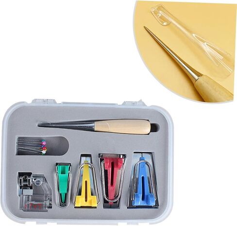ARTIBETTER Sewing Machine Tool Kit Quilting Bias Tape Makers 4 Adjustable Bias Binder Foot in Saudi Arabia