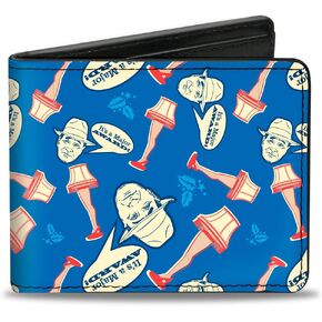 Buckle-Down Men's Bifold Wallet a Christmas Story, 4.0" x 3.5"