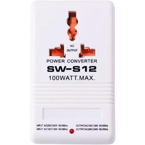 Voltage Converter 110V to 220V Step-Up & Down Power Two-Way Conversion Voltage Converter Transformer for Travel, RV, Camping (White)