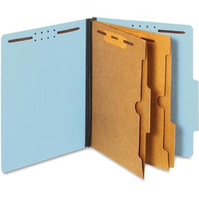 Pendaflex Classification Folders, Standard, 2 Pocket Dividers, Embedded Fasteners, 2/5 Cut Tab, Red, Letter Size, 10/BX (24079)