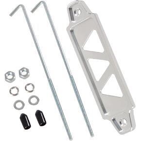 Battery Hold Down Sets,Heavy Duty Aluminum Car Battery Tie Down Bracket Hold Lock Anodized (Black,10 inch bolts) in Saudi Arabia
