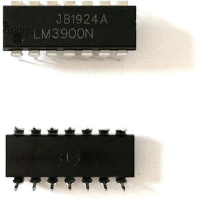 Todiys New 5Pcs for 3900N LM3900 LM3900N NJM3900N JRC3900N DIP-14 Quad Operational Amplifiers IC Chip LM3900NE4