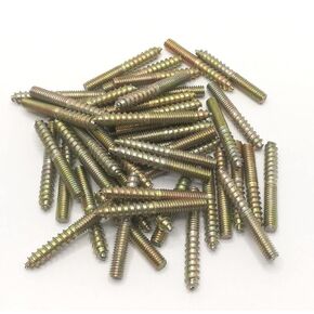 Hanger Bolt M4x40 Double Headed Bolt Self-Tapping Screw for Furniture 50Pcs
