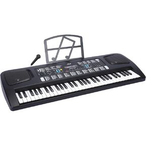 LIEKE 61 مفتاح بيانو كهربائي بلوحة مفاتيح مع ميكروفون حامل للموسيقى للمبتدئين، هدية موسيقية للبيانو الإلكتروني الرقمي المحمول in Kuwait