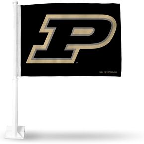 علم سيارة مزدوج الجوانب من Rico Industries NCAA Purdue Boilermakers - 40.64 سم × 48.26 سم - عمود قوي يتم تثبيته على السيارة/الشاحنة/السيارات in Saudi Arabia